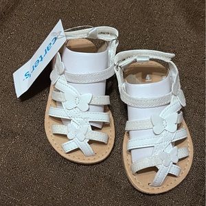 Carter’s Shoes | Baby Girls Size 4 | White Calluna Sandels | NWT